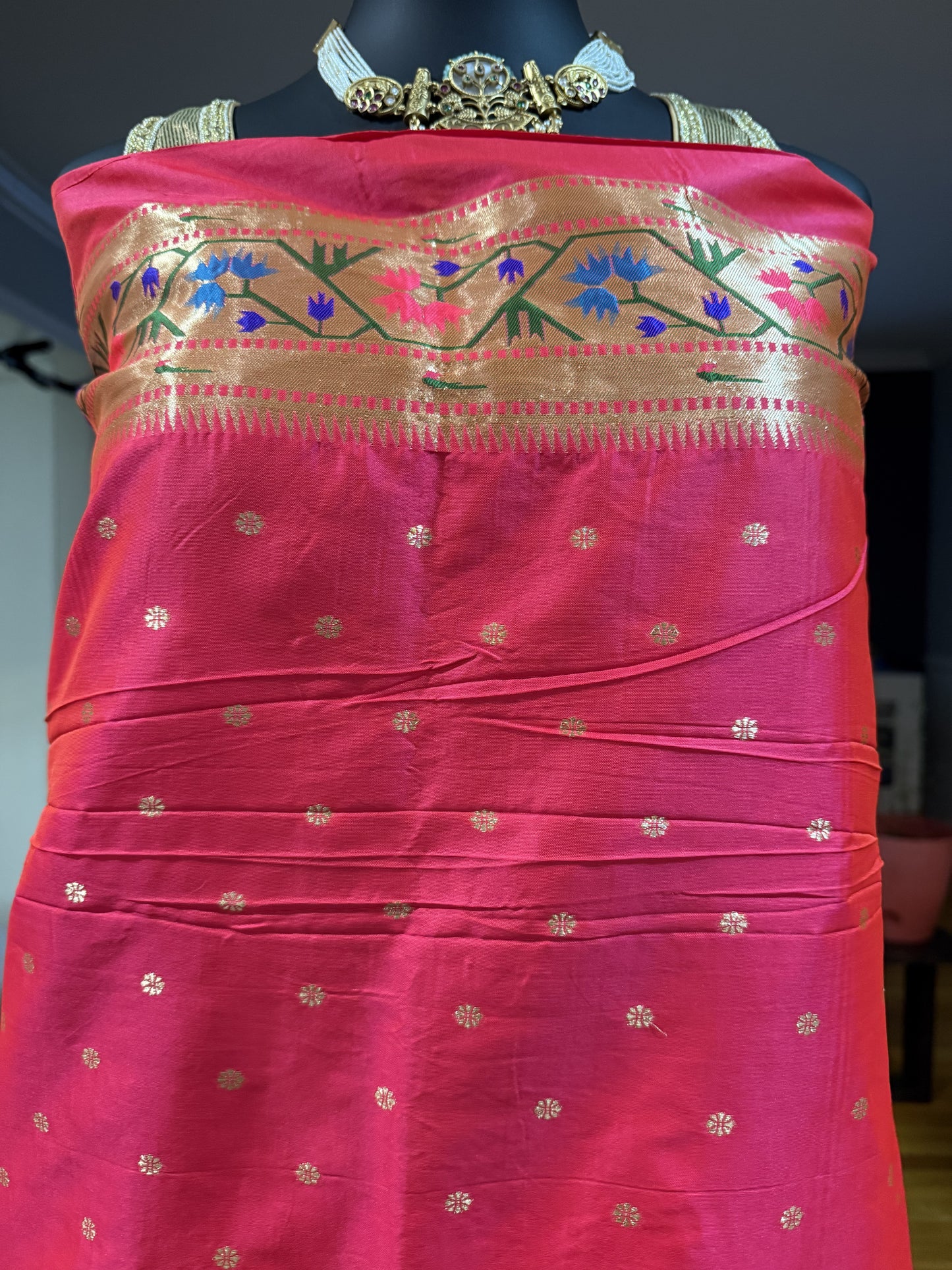 Paithani Silk Yellow Saree