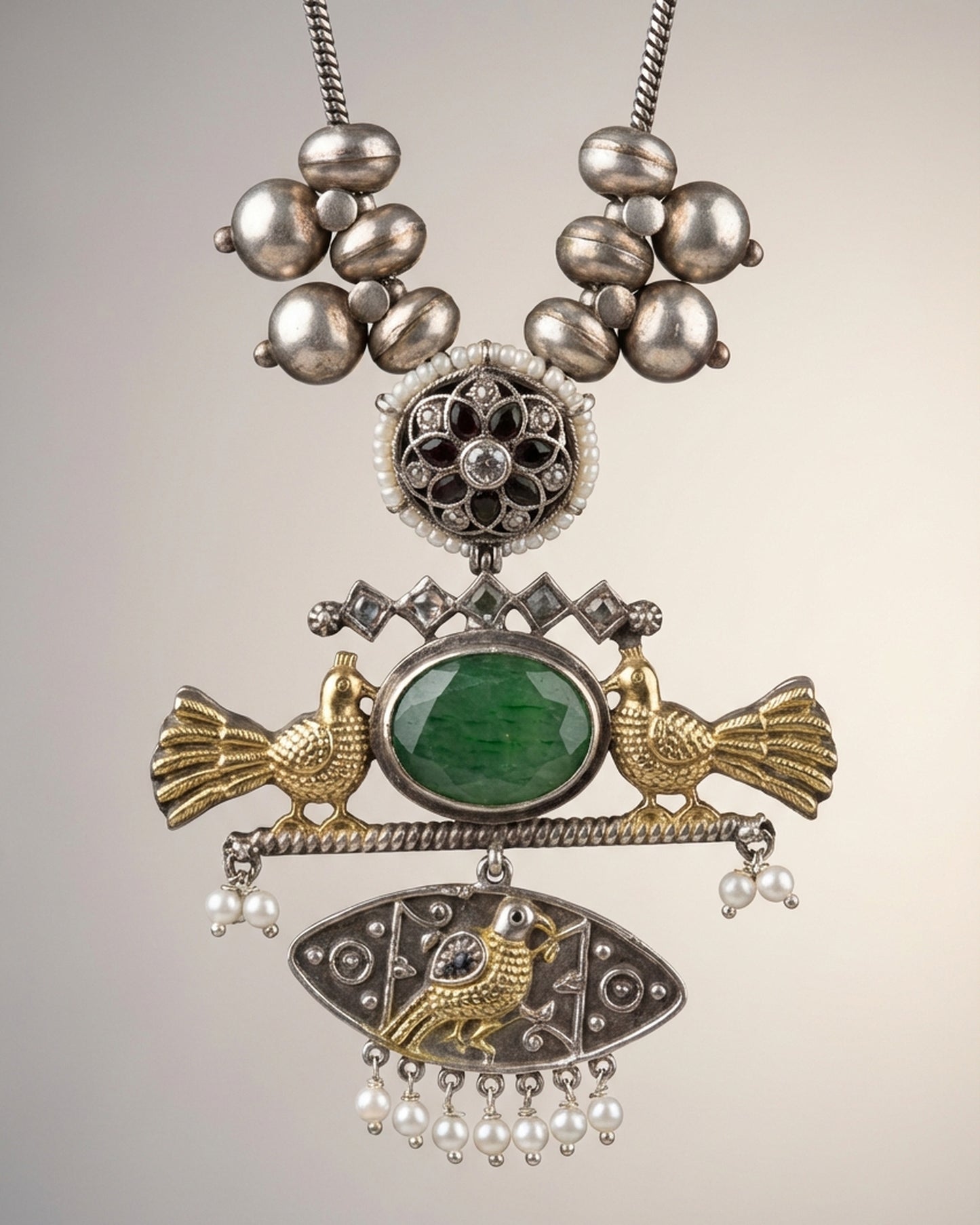 Silver Long Beautiful Pendant