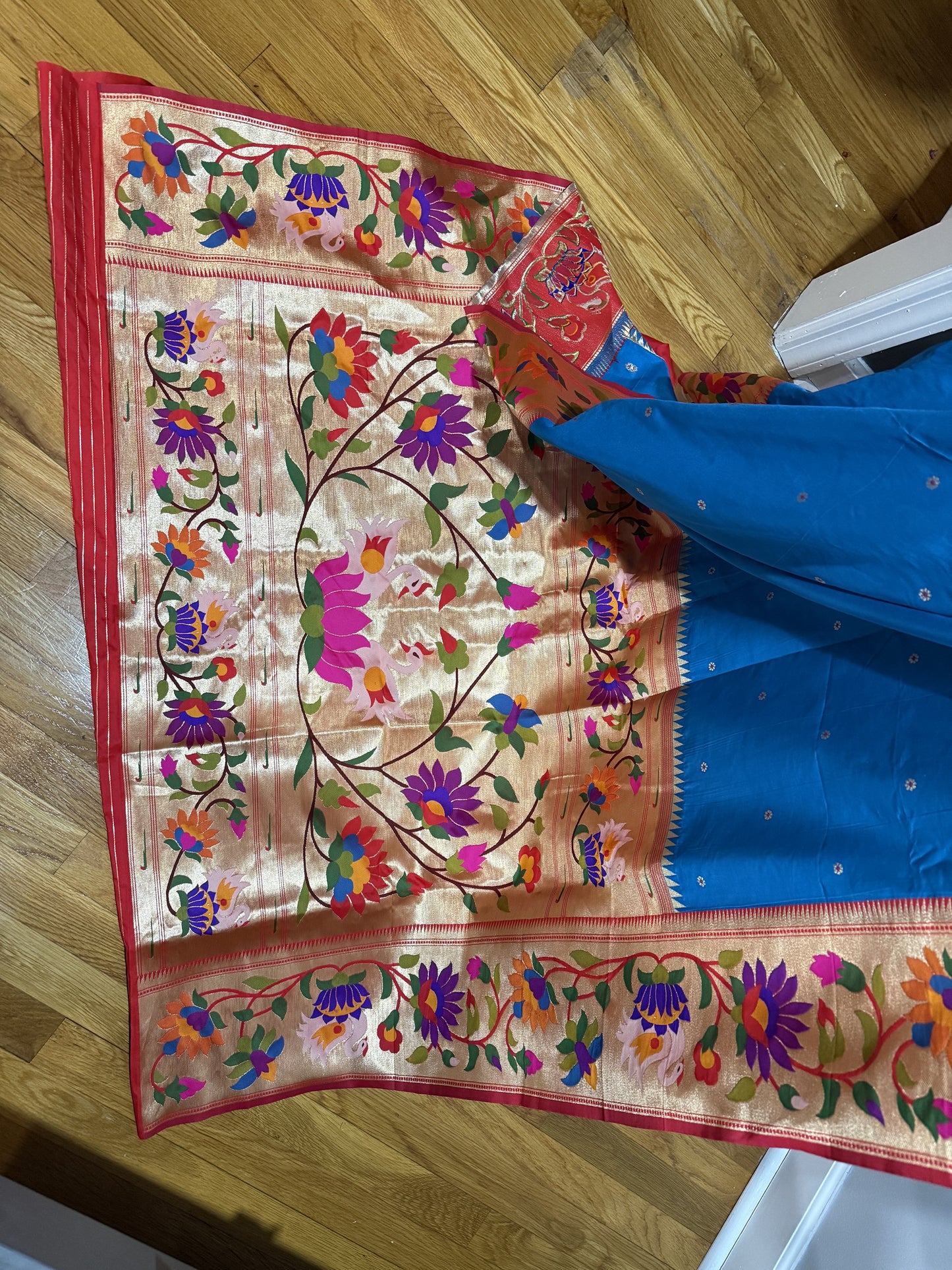 Paithani Silk Blue Saree