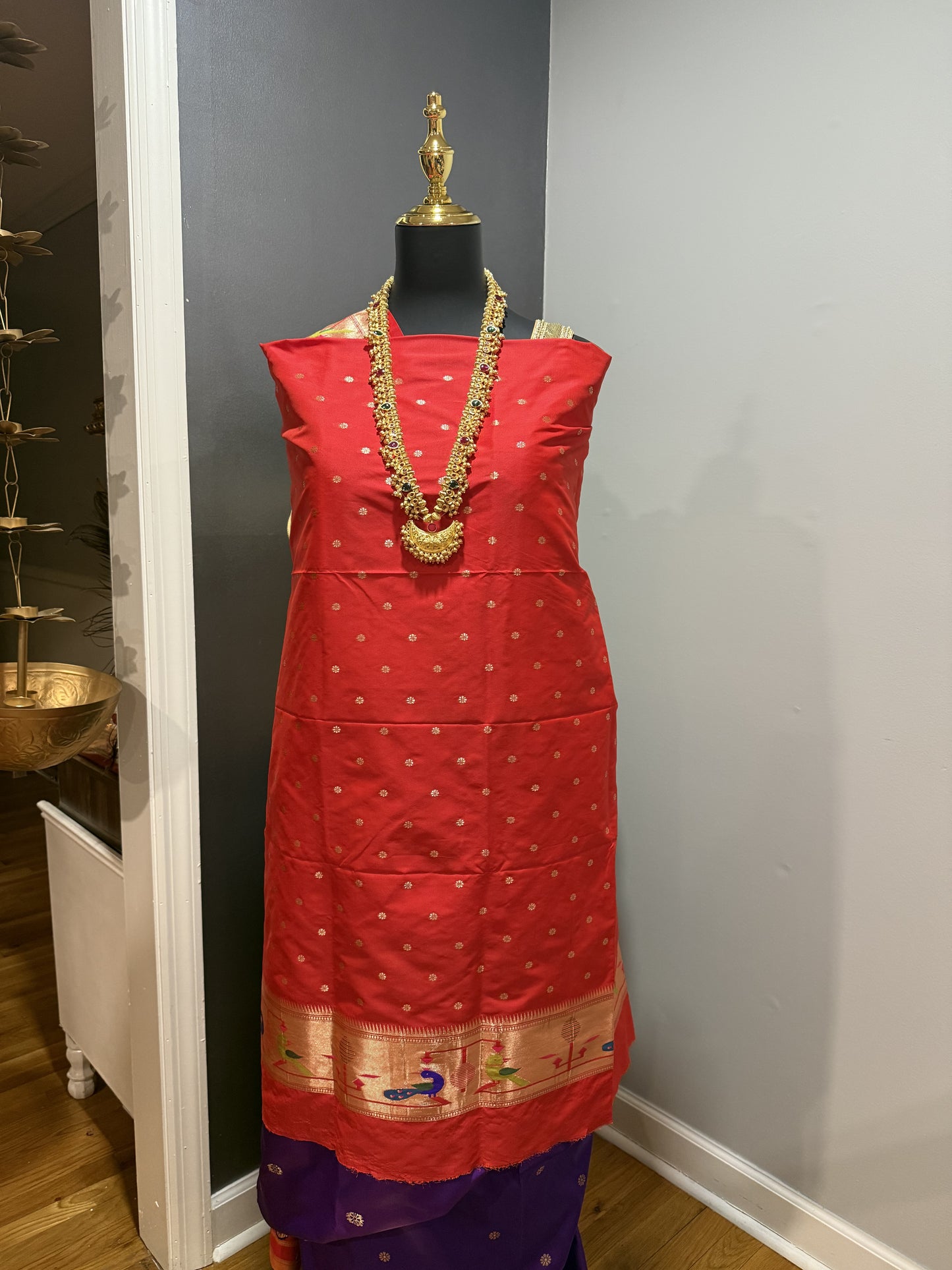 Silk Paithani Purple Saree