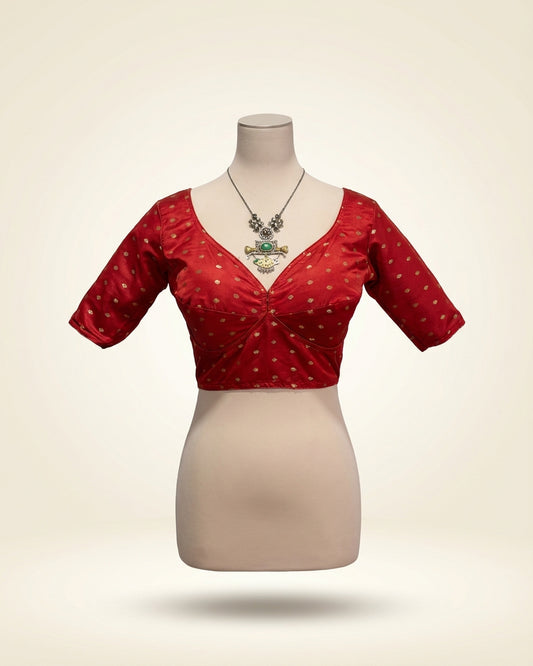 Red Benarasi Blouse