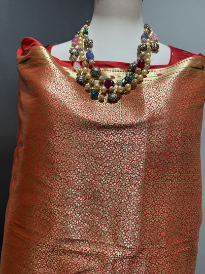 Paithani Silk Teal Saree