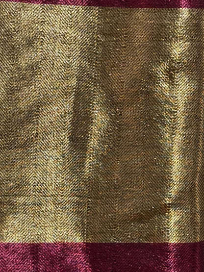 Silk Jacquard Modern Tissue Gold Saree