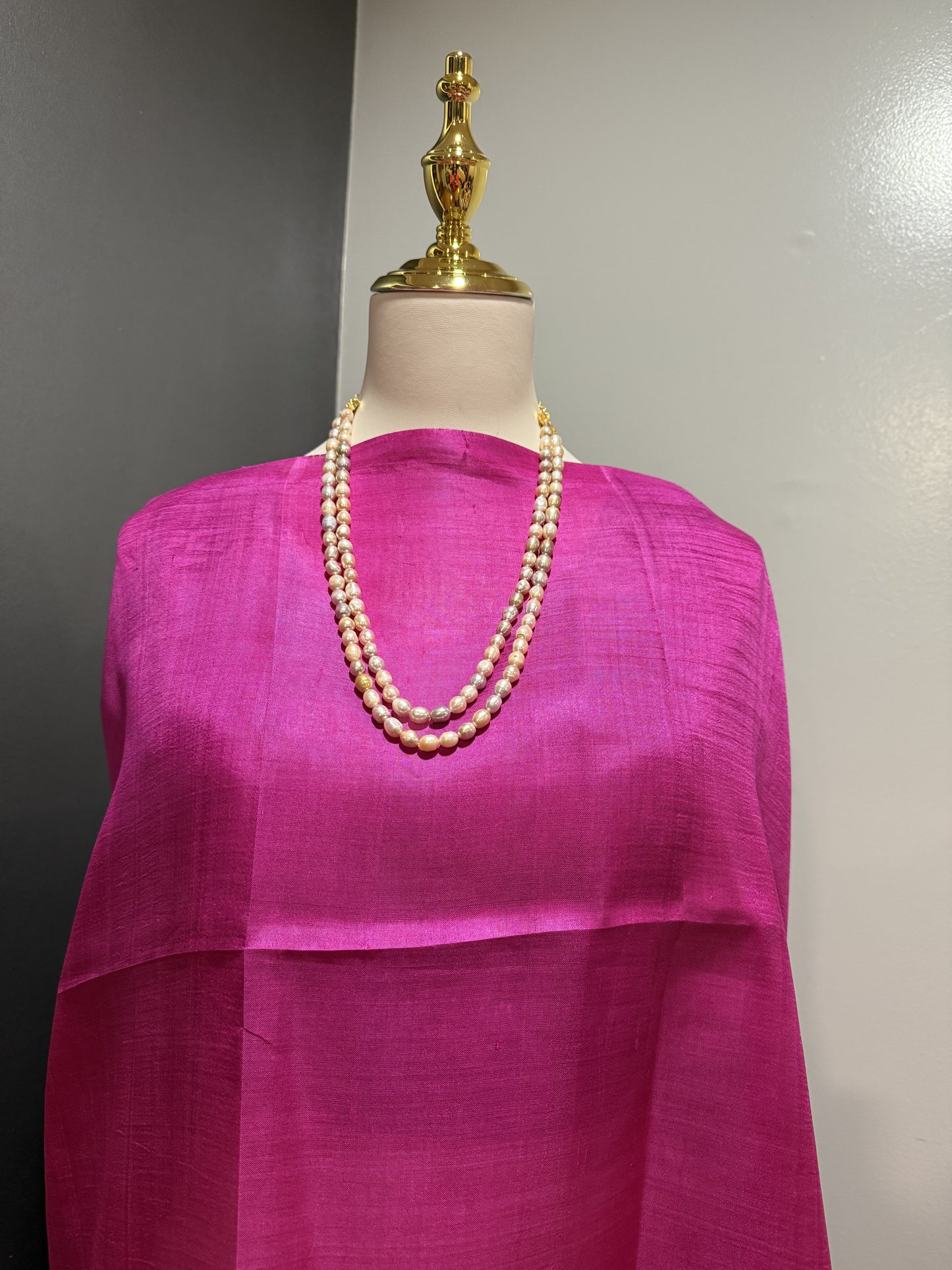 Handwoven Pure Murshidabad Silk Mauve | Silk Mark Certified Saree