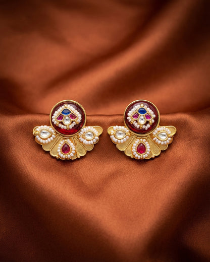 Earring Brass Stud Meenawork