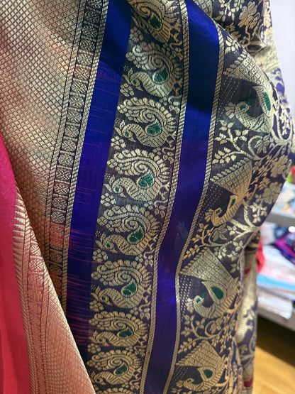 Dagina Peshwai Silk Pink