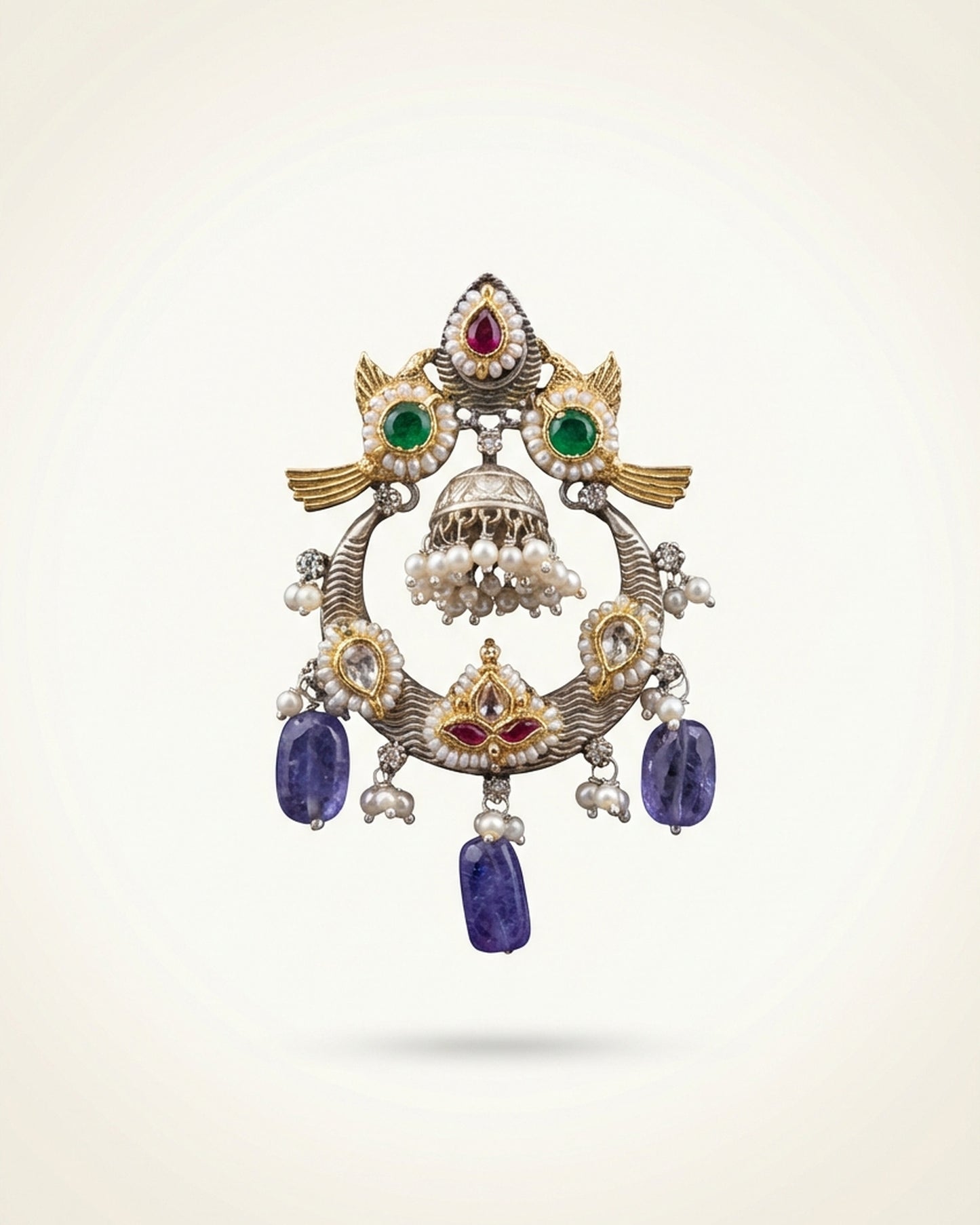 Purple Stone Earring