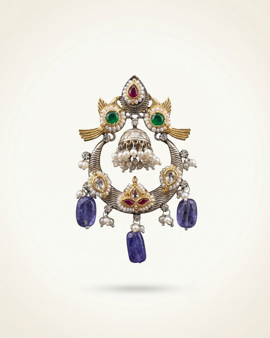 Purple Stone Earring