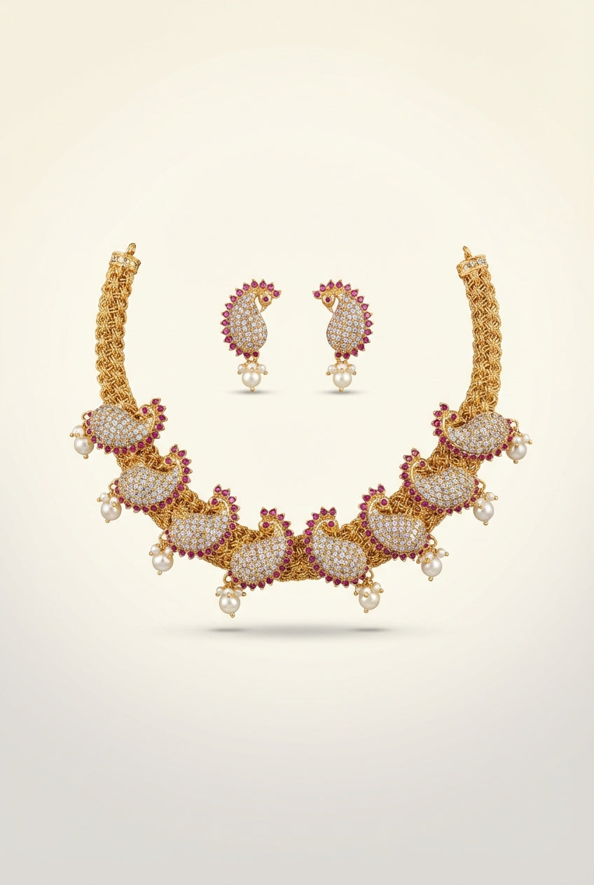 Maharashtrian Choker Mango Necklace