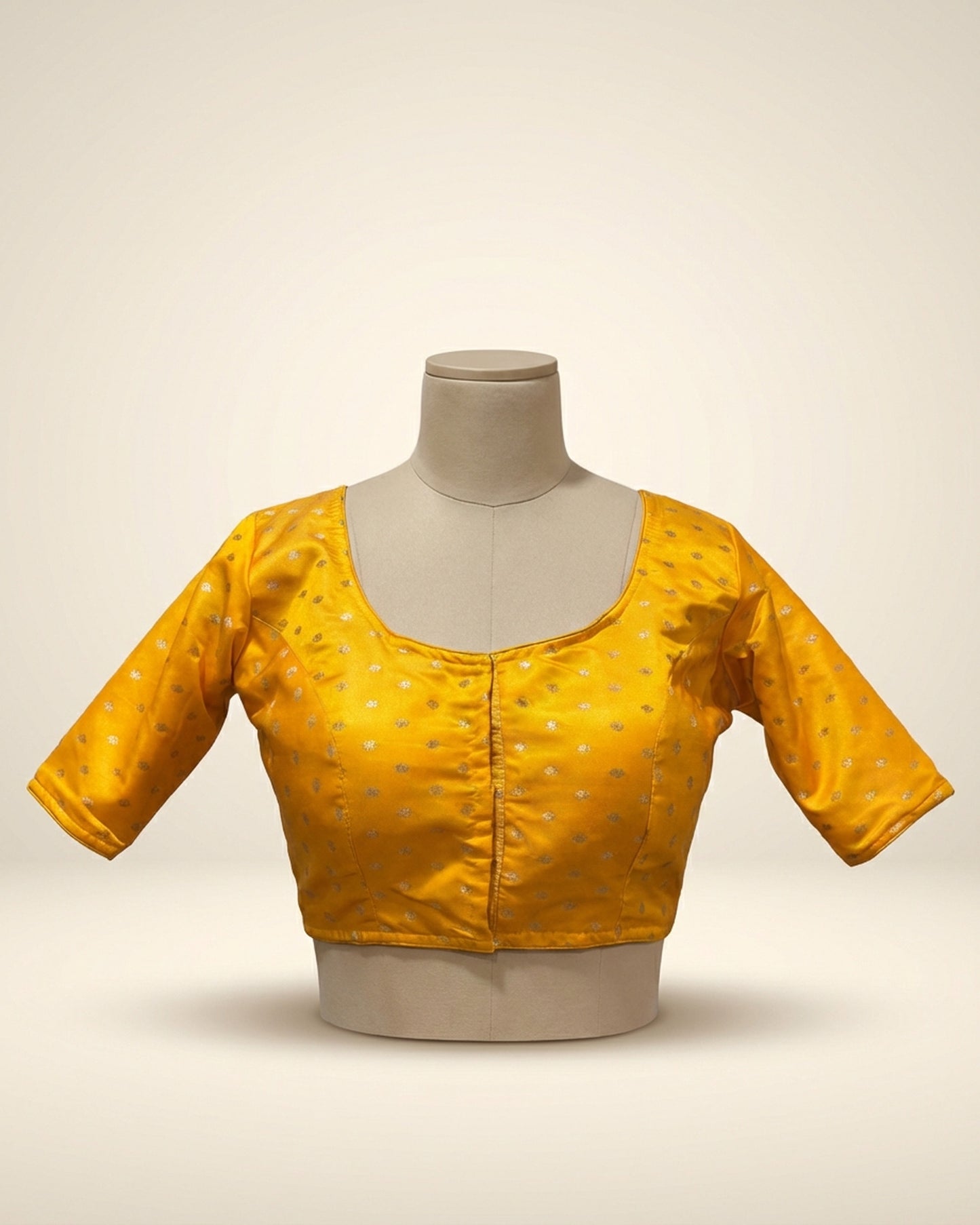 Gold Yellow Benarasi Blouse
