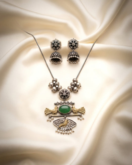 Silver Long Beautiful Pendant