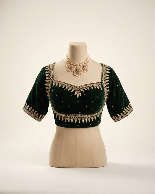 Velvette Embroidery Work Blouse