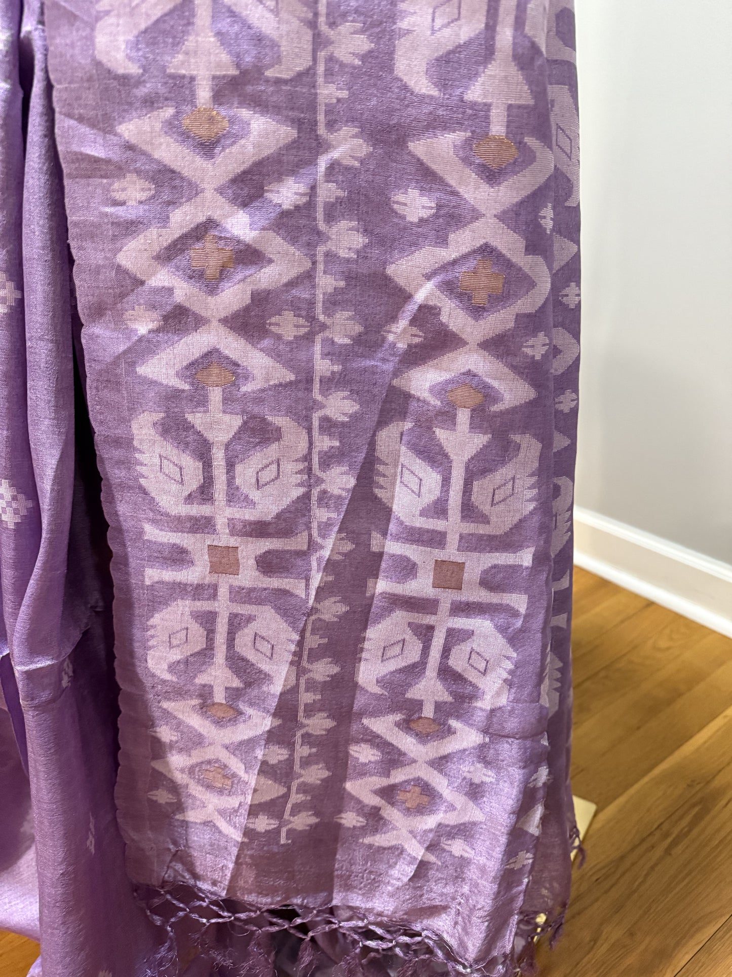 Tussar Silk Jamdani Weave Saree