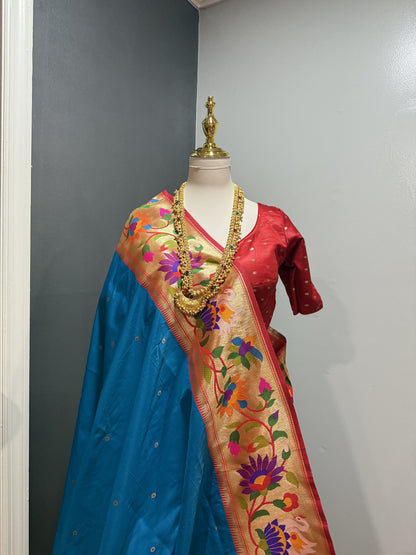 Paithani Silk Blue Saree